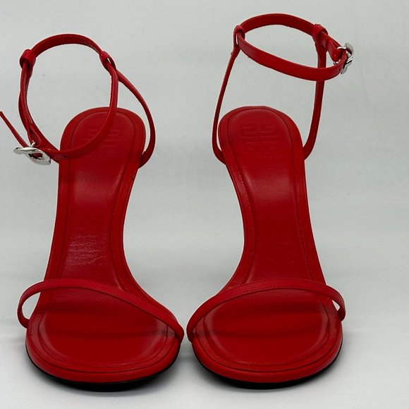 GIVENCHY 105 G Cube Monogram Signature Logo Heels Leather Sandals Shoes - Picture 6 of 16